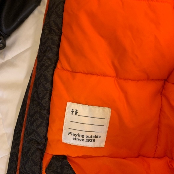 Columbia Boys Kids Winter Jacket - Black and Orange Size M - Picture 5 of 13